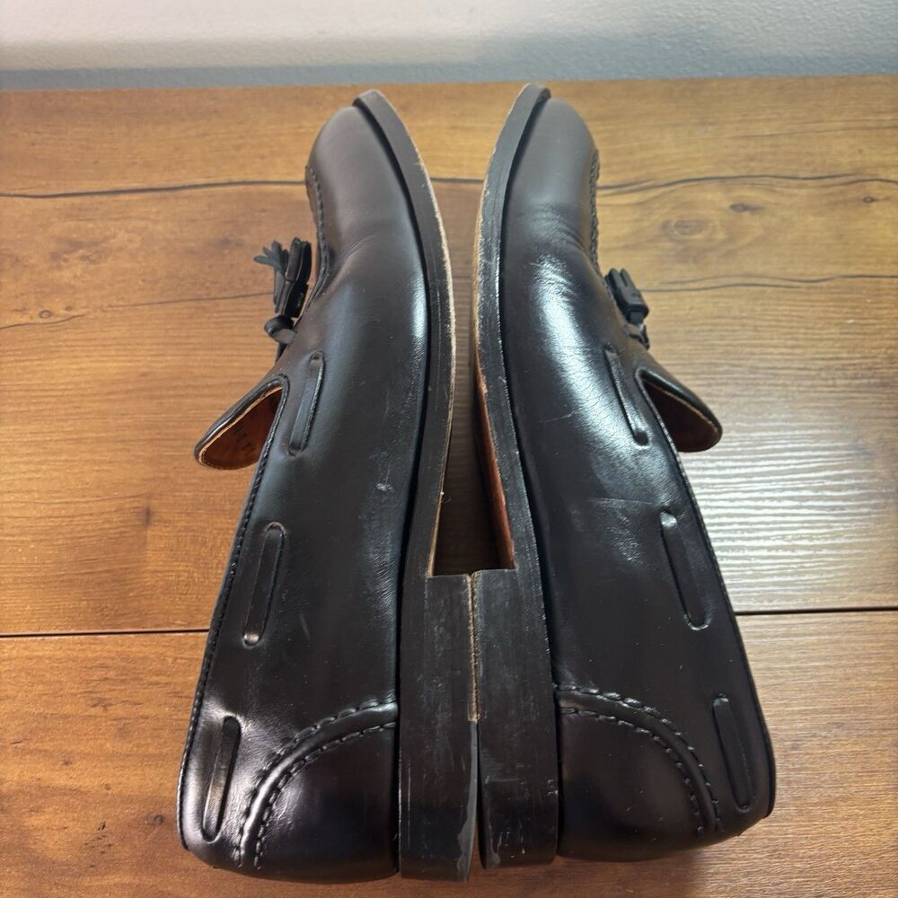 Brooks Brothers Mens 12D Fitzgerald Black Tassel Loafer Leather - Picture 8 of 12